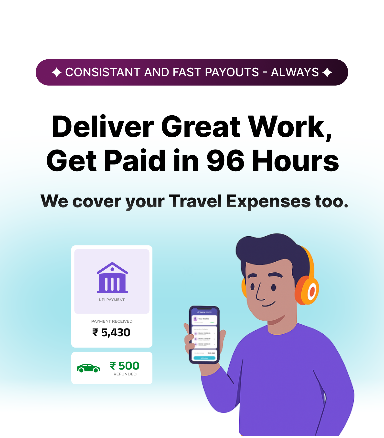 Consisitant and fast payout always